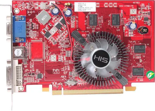 Alt view image 3 of 5 - HIS Radeon X1650 512MB GDDR2 PCI Express x16 Graphics Card H165FS512S