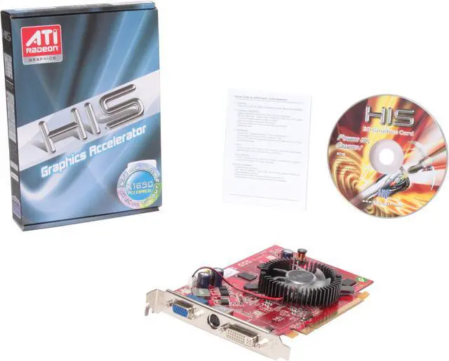 Alt view image 5 of 5 - HIS Radeon X1650 512MB GDDR2 PCI Express x16 Graphics Card H165FS512S