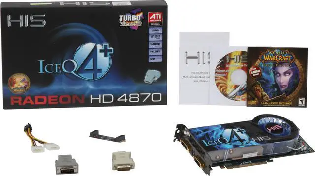 Alt view image 6 of 6 - HIS Radeon HD 4870 512MB GDDR5 PCI Express 2.0 x16 CrossFireX Support Graphics Card H487QT512P