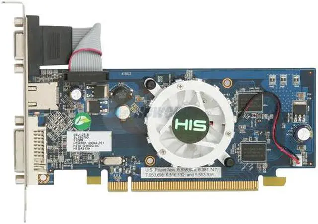 Alt view image 3 of 5 - HIS Radeon HD 4350 512MB DDR2 PCI Express 2.0 x16 Low Profile Ready Graphics Card H435F512H