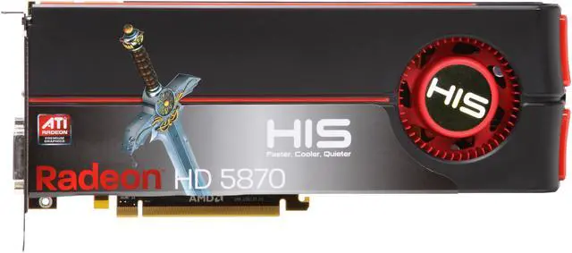 Alt view image 3 of 6 - HIS H587F1GDG Radeon HD 5870 (Cypress XT) 1GB 256-bit GDDR5 PCI Express 2.0 x16 HDCP Ready CrossFire Supported Video Card w/ATI Eyefinity