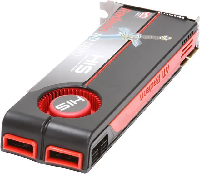 Alt view image 5 of 6 - HIS H587F1GDG Radeon HD 5870 (Cypress XT) 1GB 256-bit GDDR5 PCI Express 2.0 x16 HDCP Ready CrossFire Supported Video Card w/ATI Eyefinity