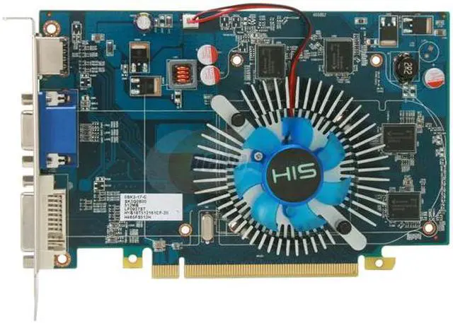 Alt view image 3 of 5 - HIS Radeon HD 4650 512MB DDR2 PCI Express 2.0 x16 CrossFireX Support Graphics Card H465FS512H