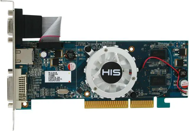 Alt view image 3 of 5 - HIS Radeon HD 4350 512MB DDR3 AGP 4X/8X Low Profile Ready Graphics Card H435F512HA