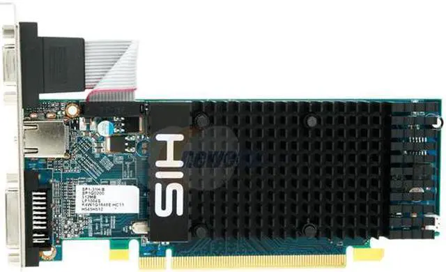 Alt view image 3 of 5 - HIS Radeon HD 5450 (Cedar) 512MB DDR3 PCI Express 2.1 x16 Low Profile Ready Graphics Card H545H512