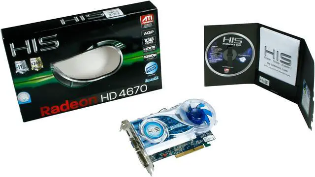 Alt view image 6 of 6 - HIS IceQ Radeon HD 4670 1GB DDR3 AGP 4X/8X Graphics Card H467QS1GHA