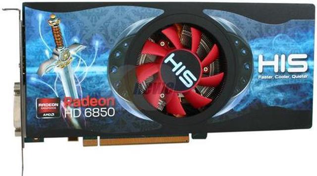 Alt view image 3 of 6 - HIS Radeon HD 6850 1GB GDDR5 PCI Express 2.1 x16 CrossFireX Support Graphics Card H685F1GD