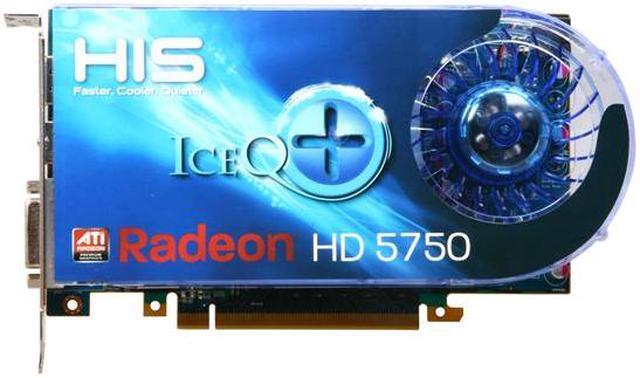 Alt view image 3 of 5 - HIS H575QS1GD Radeon HD 5750 IceQ+ 1GB 128-bit GDDR5 PCI Express 2.1 x16 HDCP Ready CrossFireX Support Video Card with Eyefinity
