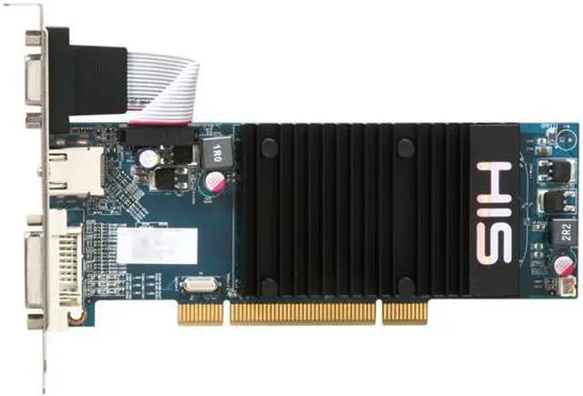 Alt view image 3 of 5 - HIS H545H512P Radeon HD 5450 Silence 512MB 64-bit DDR3 PCI HDCP Ready Low Profile Video Card
