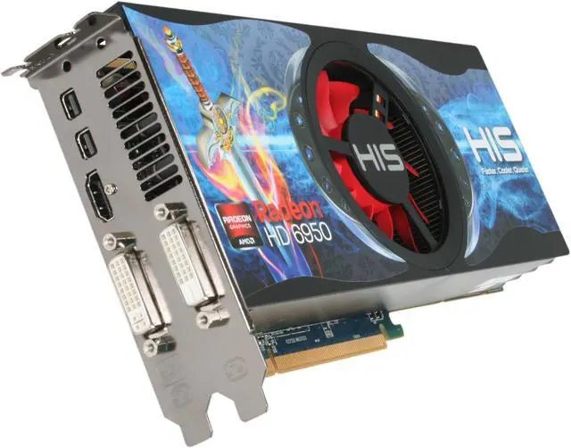 Main image of HIS Radeon HD 6950 1GB GDDR5 PCI Express 2.1 x16 CrossFireX Support Graphics Card H695FN1G2M