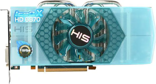 Alt view image 3 of 6 - HIS IceQ X Turbo Radeon HD 6870 1GB GDDR5 PCI Express 2.1 x16 CrossFireX Support Graphics Card H687QNT1G2M