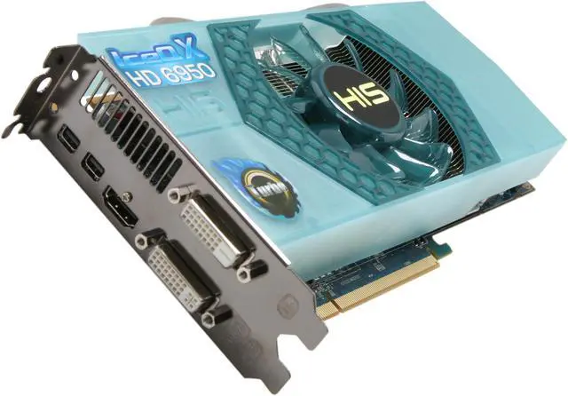 Main image of HIS IceQ X Turbo Radeon HD 6950 1GB GDDR5 PCI Express 2.1 x16 CrossFireX Support Graphics Card H695QNT1G2M