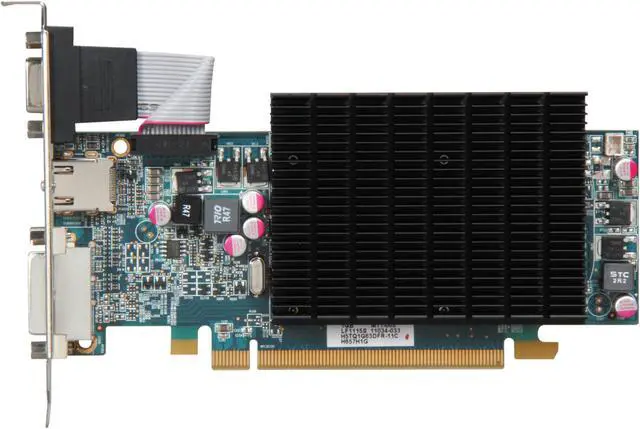 Alt view image 3 of 5 - HIS Radeon HD 6570 1GB DDR3 PCI Express 2.1 x16 Low Profile Ready Graphics Card H657H1G