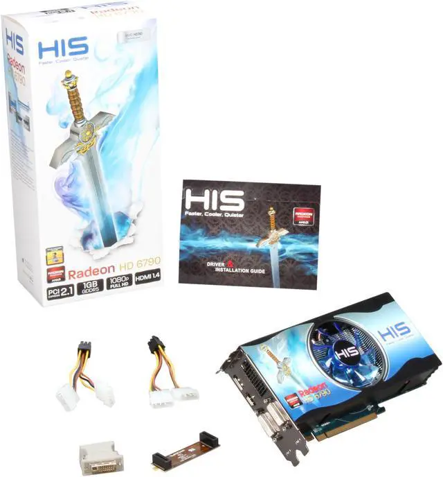 Alt view image 6 of 6 - HIS Radeon HD 6790 1GB GDDR5 PCI Express 2.1 x16 CrossFireX Support Graphics Card H679F1GD