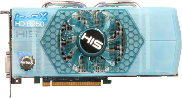 Alt view image 3 of 6 - HIS IceQ X Turbo X Radeon HD 6950 2GB GDDR5 PCI Express 2.1 x16 CrossFireX Support Graphics Card H695QNX2G2M