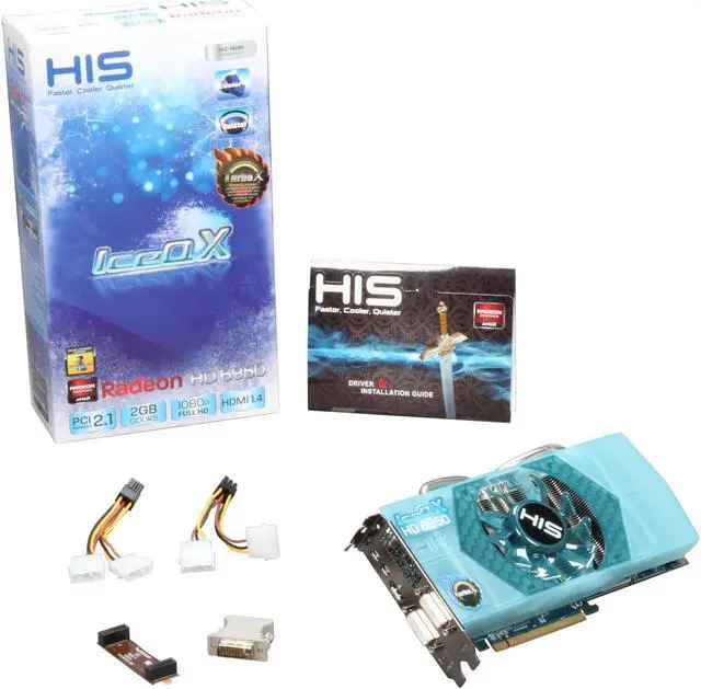 Alt view image 6 of 6 - HIS IceQ X Turbo X Radeon HD 6950 2GB GDDR5 PCI Express 2.1 x16 CrossFireX Support Graphics Card H695QNX2G2M