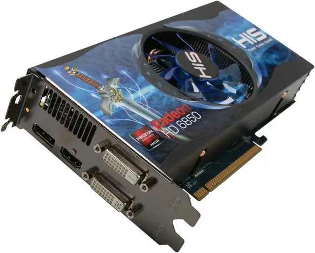 Main image of HIS Radeon HD 6850 1GB GDDR5 PCI Express 2.1 x16 CrossFireX Support Graphics Card H685FN1GD
