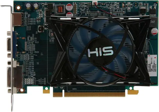 Alt view image 3 of 6 - HIS Radeon HD 6670 1GB DDR3 PCI Express 2.1 x16 Graphics Card H667FS1G