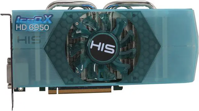 Alt view image 3 of 6 - HIS IceQ X Radeon HD 6950 1GB GDDR5 PCI Express 2.1 x16 CrossFireX Support Graphics Card H695QN1G2M