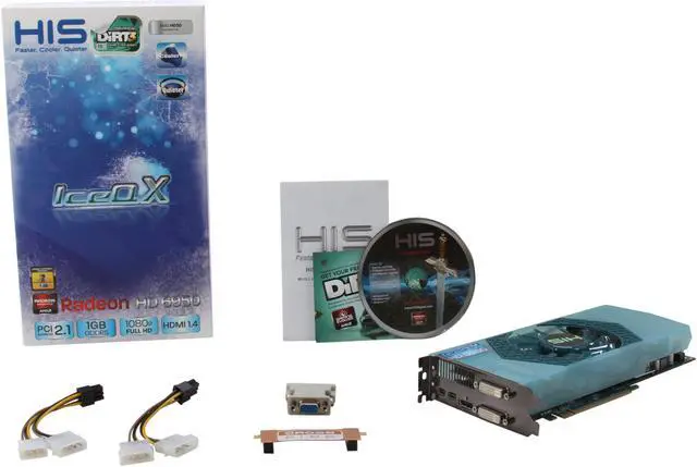 Alt view image 6 of 6 - HIS IceQ X Radeon HD 6950 1GB GDDR5 PCI Express 2.1 x16 CrossFireX Support Graphics Card H695QN1G2M