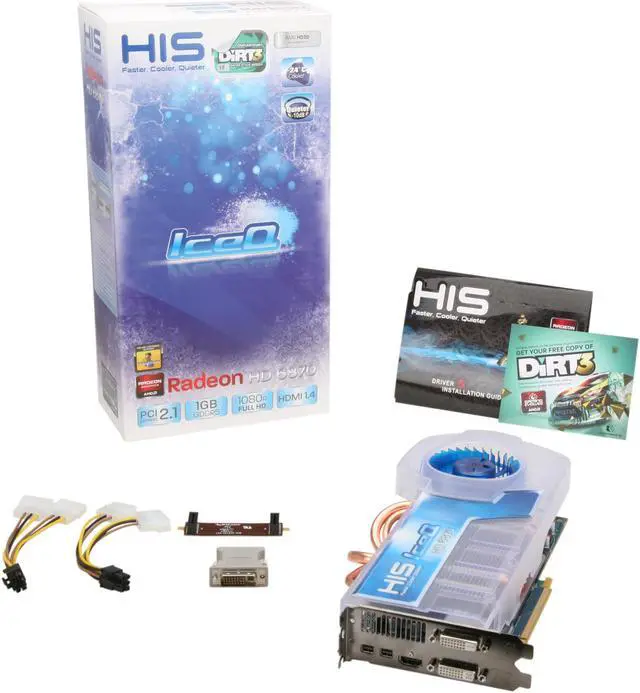 Alt view image 6 of 6 - HIS IceQ Radeon HD 6870 1GB GDDR5 PCI Express 2.1 x16 CrossFireX Support Graphics Card H687Q1G2M