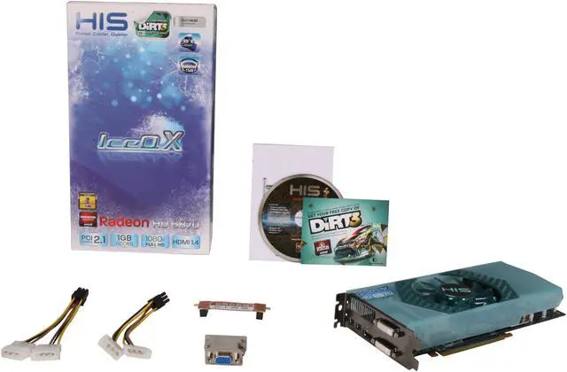 Alt view image 6 of 6 - HIS IceQ X Radeon HD 6870 1GB GDDR5 PCI Express 2.1 x16 CrossFireX Support Graphics Card H687QN1G2M