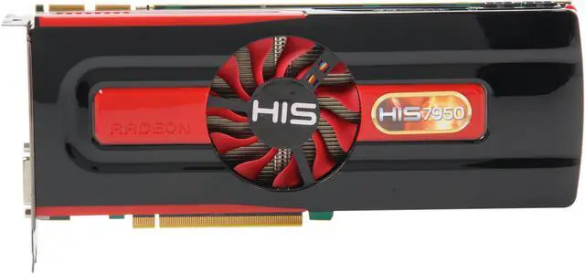 Alt view image 3 of 6 - HIS Radeon HD 7950 3GB GDDR5 PCI Express 3.0 x16 CrossFireX Support Graphics Card H795F3G2M