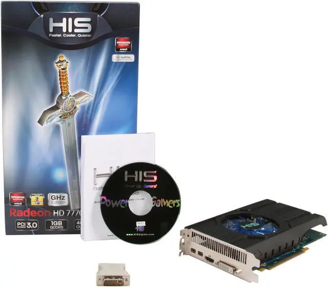 Alt view image 6 of 6 - HIS iCooler Radeon HD 7770 1GB GDDR5 PCI Express 3.0 x16 Graphics Card H777F1G2M