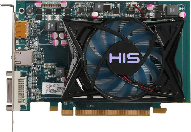Alt view image 3 of 5 - HIS iCooler Radeon HD 7750 1GB GDDR5 PCI Express 3.0 x16 Graphics Card H775F1GD