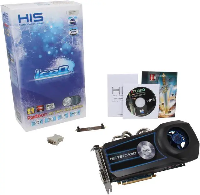 Alt view image 5 of 5 - HIS IceQ Radeon HD 7870 GHz Edition 2GB GDDR5 PCI Express 3.0 x16 CrossFireX Support Graphics Card H787Q2G2M