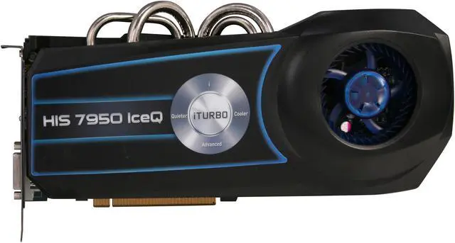Alt view image 3 of 6 - HIS IceQ Radeon HD 7950 3GB GDDR5 PCI Express 3.0 x16 CrossFireX Support Graphics Card H795Q3G2M