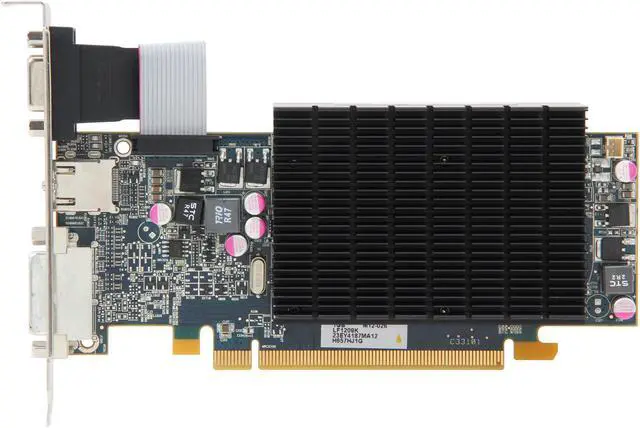 Alt view image 3 of 5 - HIS Silence Radeon HD 6570 1GB DDR3 PCI Express 2.1 x16 Low Profile Ready Graphics Card H657HJ1G