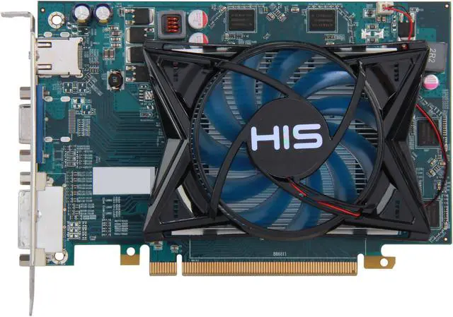 Alt view image 3 of 5 - HIS Radeon HD 6670 2GB DDR3 PCI Express 2.1 x16 Graphics Card H667FR2G
