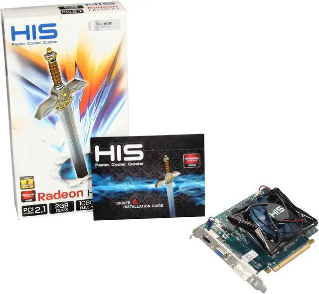 Alt view image 5 of 5 - HIS Radeon HD 6570 2GB DDR3 PCI Express 2.1 x16 Graphics Card H657FN2G