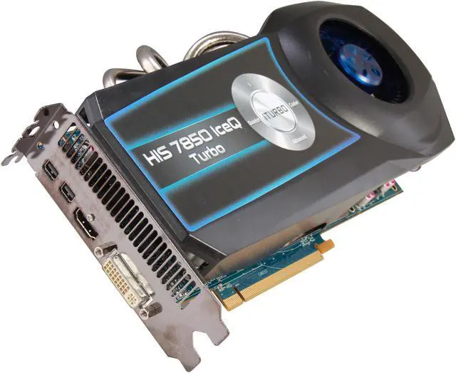 Main image of HIS IceQ Turbo Radeon HD 7850 2GB GDDR5 PCI Express 3.0 x16 CrossFireX Support Graphics Card H785QT2G2M
