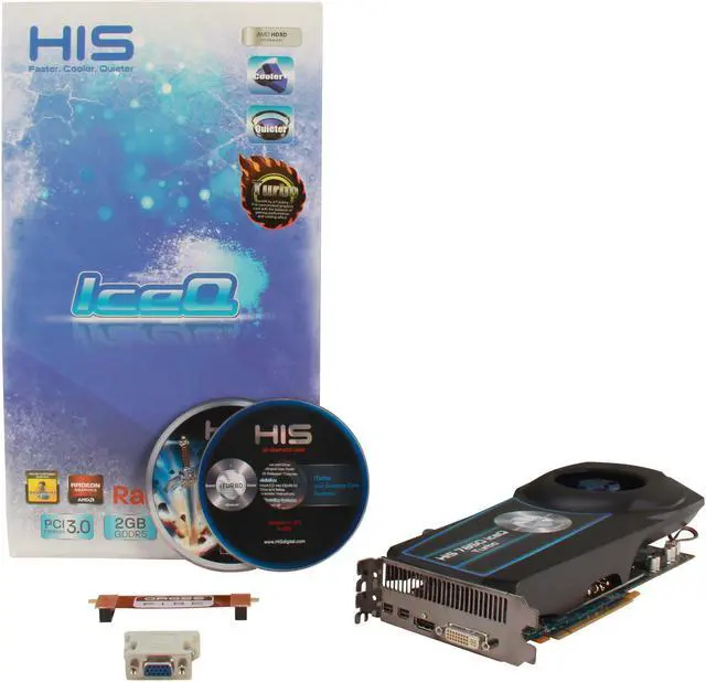 Alt view image 6 of 6 - HIS IceQ Turbo Radeon HD 7850 2GB GDDR5 PCI Express 3.0 x16 CrossFireX Support Graphics Card H785QT2G2M