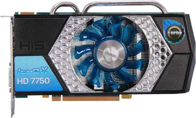 Alt view image 3 of 6 - HIS Radeon HD 7750 1GB GDDR5 PCI Express 3.0 x16 CrossFireX Support Graphics Card H775QNT1G2M