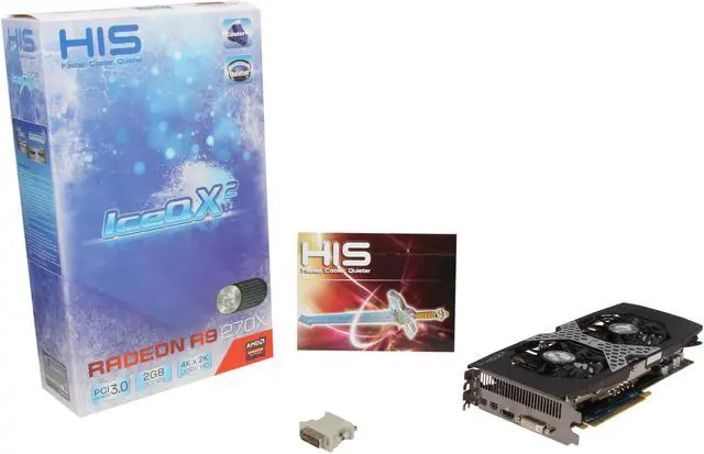 Alt view image 6 of 6 - HIS IceQ X² Boost Radeon R9 270X 2GB GDDR5 PCI Express 3.0 x16 CrossFireX Support Graphics Card H270XQM2G2M