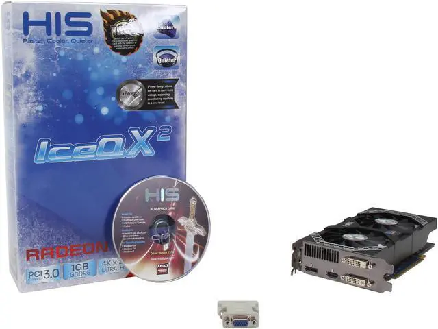Alt view image 6 of 6 - HIS iPower IceQ X² Turbo Radeon R7 260X 1GB GDDR5 PCI Express 3.0 x16 CrossFireX Support Graphics Card H260XQMT1GD