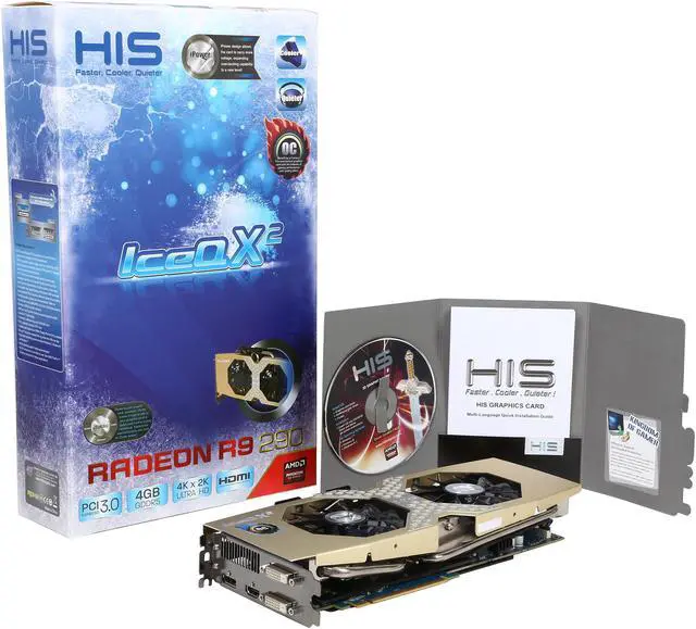 Alt view image 6 of 6 - HIS iPower IceQ X² OC Radeon R9 290 4GB GDDR5 PCI Express 3.0 Graphics Card H290QMC4GD
