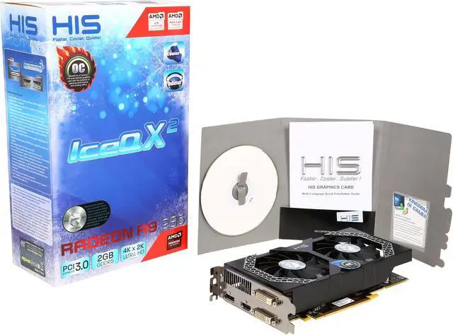 Alt view image 6 of 6 - HIS Radeon R9 285 2GB GDDR5 PCI Express 3.0 x16 CrossFireX Support Graphics Card H285QMC2GD
