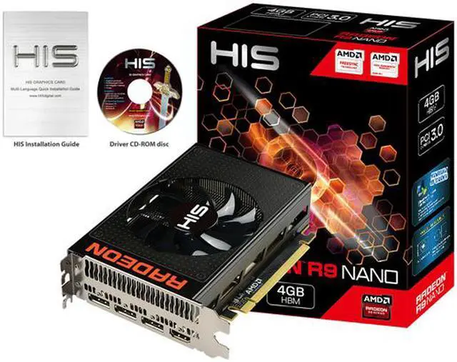 Alt view image 5 of 6 - HIS Radeon R9 Nano H395F4G3D 4GB 4096-Bit HBM PCI Express 3.0 x16 CrossFireX Support Video Card