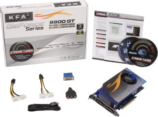 Alt view image 6 of 6 - Galaxy GeForce 9800 GT 512MB GDDR3 PCI Express 2.0 x16 SLI Support Graphics Card 98GFF6HUUEXX