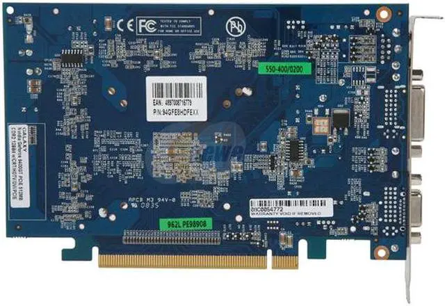 Alt view image 3 of 3 - Galaxy GeForce 9400 GT 512MB GDDR2 PCI Express 2.0 x16 Graphics Card 94GFE8HDFEXX
