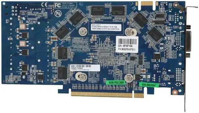Alt view image 4 of 6 - Galaxy GeForce 9600 GT 1GB GDDR3 PCI Express 2.0 x16 SLI Support Graphics Card 96GGF6HMFEXX