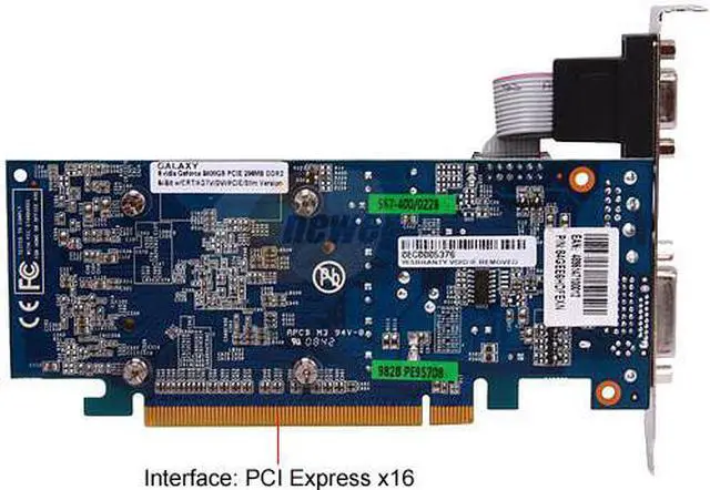 Alt view image 4 of 7 - Galaxy GeForce 8400 GS 256MB GDDR2 PCI Express x16 Low Profile Ready Graphics Card 84GEE6HDFEXN