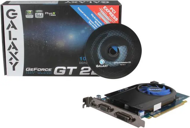 Alt view image 5 of 5 - Galaxy GeForce GT 220 1GB DDR2 PCI Express 2.0 x16 Graphics Card 22TGE8HX2IUN
