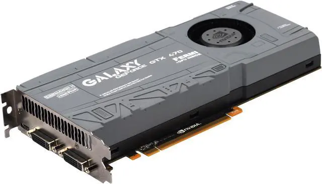 Alt view image 3 of 8 - Galaxy GeForce GTX 470 (Fermi) 1280MB DDR5 PCI Express 2.0 x16 SLI Support Graphics Card 70XKH3HS8GUX