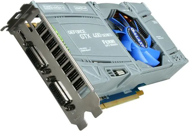 Alt view image 6 of 7 - Galaxy GeForce GTX 465 (Fermi) 1GB DDR5 PCI Express 2.0 x16 SLI Support Graphics Card 60XGH3HS3CUD