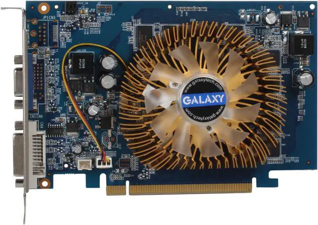 Alt view image 3 of 5 - Galaxy GeForce 9500 GT 1GB DDR2 PCI Express 2.0 x16 SLI Support Graphics Card 95TGE8DC1CUM